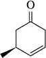 Cyclohexenone structure with a double bond and a carbonyl group.