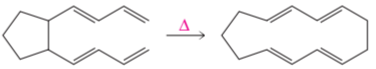 Diagram illustrating a sigmatropic rearrangement with molecular structures and an arrow indicating the transformation.
