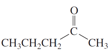 Chemical structure of a ketone with a carbonyl group and two alkyl chains, illustrating enolate alkylation and acylation.