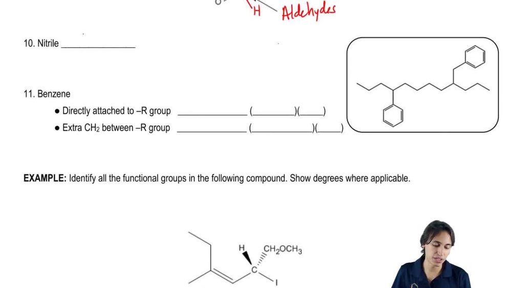 How to recognize nitriles.