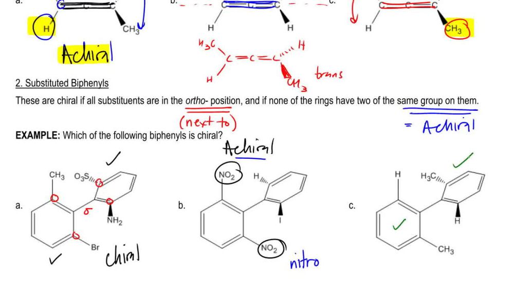 Is the following substituted biphenyl chiral?