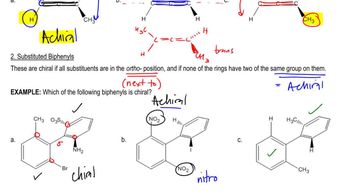 Is the following substituted biphenyl chiral?