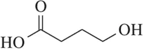 Chemical structure of a molecule with hydroxyl groups and a carbonyl group, indicating potential reactions with strong bases.