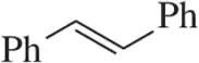 Chemical structure of a phenyl-substituted alkene with two phenyl groups attached to a double bond.