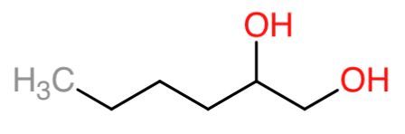 Structure of a vicinal diol with a six-carbon backbone