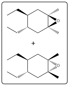 Reaction showing the addition of OsO4 to a compound, forming a cyclic intermediate.