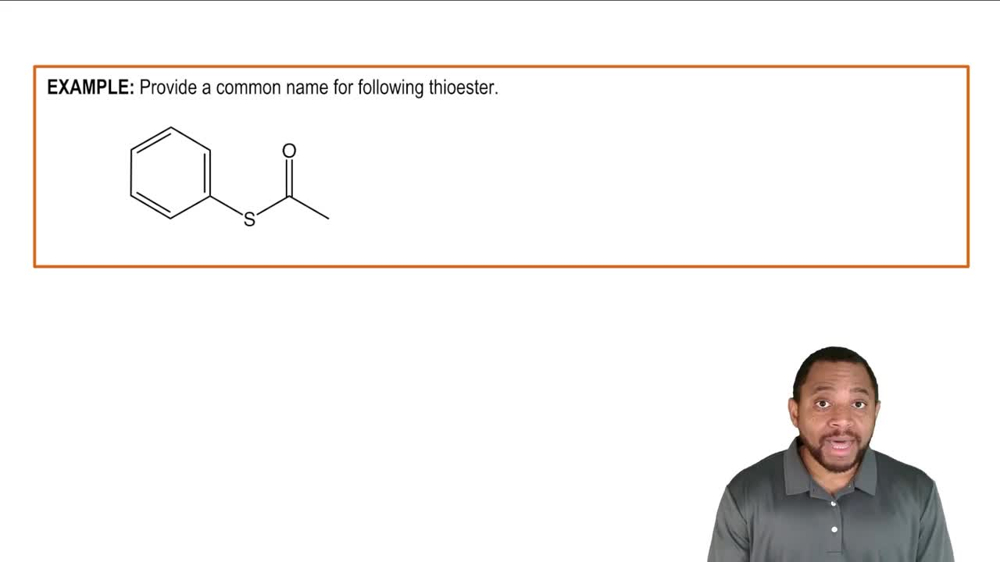 Intro to Thioesters Example 2