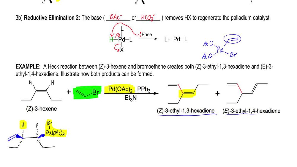 Heck Reaction Mechanism Example 1