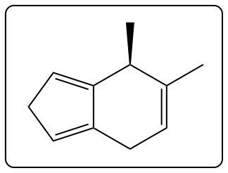 Chemical structure illustrating a different product of an elimination reaction.