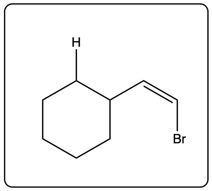 Another product structure with Br and H on the conjugated diene.