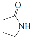 Chemical structure of an amide featuring a carbonyl group (C=O) and an amine group (NH).