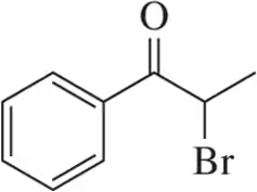 Chemical structure of a brominated aromatic compound with an oxygen atom, highlighting necessary atoms for 3-D representation.