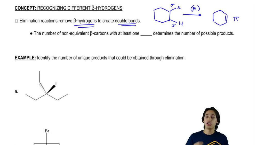 Unique β-carbons and possible products