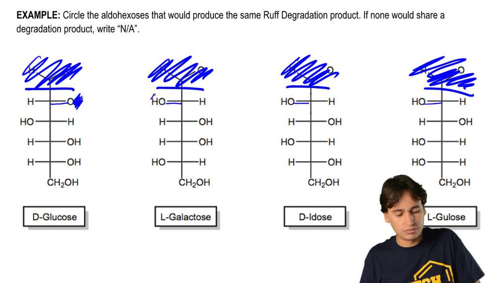 Which aldohexoses produce the same Ruff Degradation product