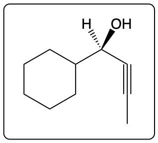 Chemical structure illustrating a product of epoxide addition with hydroxyl and hydrogen groups.