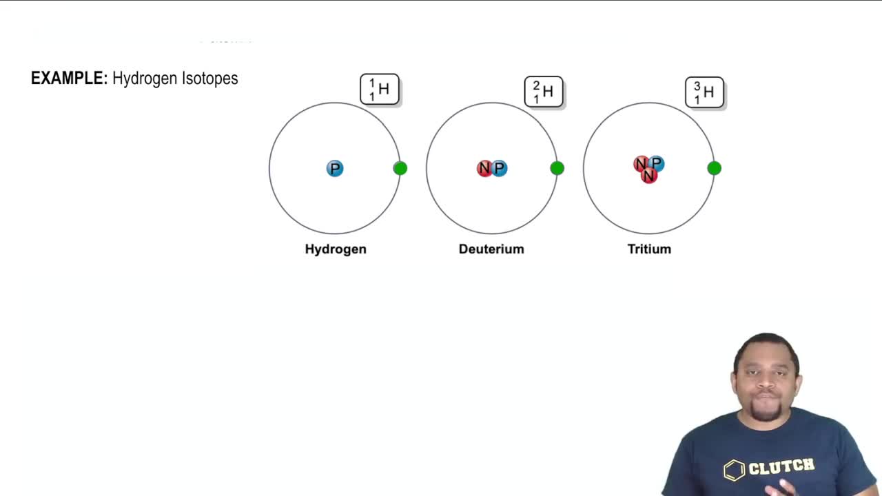 Understanding the hydrogen isotopes.