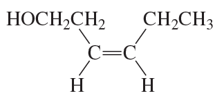 Structural representation of a double bond between carbon atoms with attached groups, illustrating cis and trans isomerism.