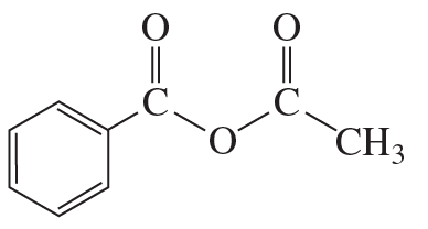 Chemical structure of an anhydride featuring a benzene ring and two carbonyl groups connected by an oxygen atom.