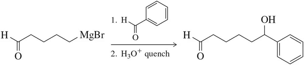 Chemical reaction diagram showing a Grignard reagent and a common mistake in product prediction.