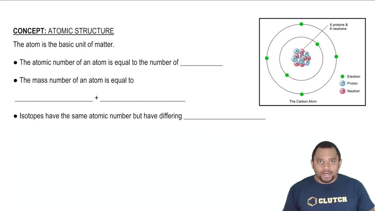 The difference between atomic numbers and atomic mass.