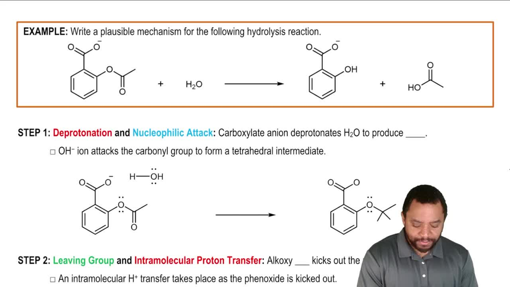 Intramolecular Acid-Base Catalysis Example 2