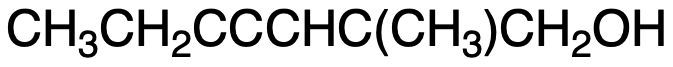 Condensed structural formula of a hydrocarbon with an alcohol group.