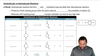 Rates of Intramolecular Reactions Concept 2
