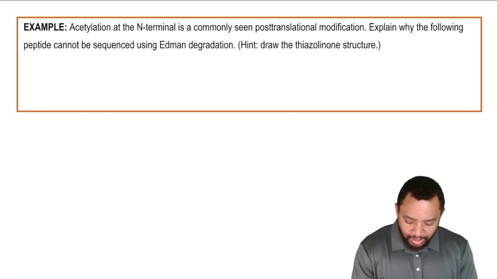Peptide Sequencing: Edman Degradation Example 4