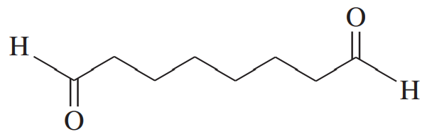 Chemical structure of a compound featuring a linear chain with hydroxyl and carbonyl functional groups.