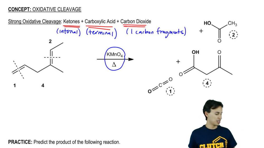 General properties of strong oxidative cleavage.