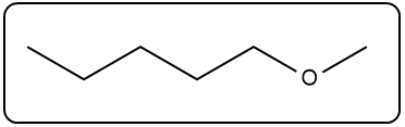 Chemical structure of a hydrocarbon chain with a leaving group indicated.