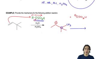 Acid-catalyzed hydration mechanism