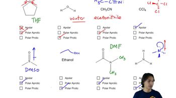 Identification of polarity in solvents