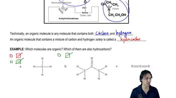 Identifying organic molecules