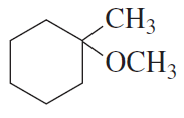 Chemical structure of a cyclohexane with a methyl group (CH3) and an alkoxy group (OCH3) attached.