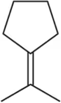 Chemical structure of a bicyclo[3.1.0]hexane molecule, featuring a six-membered ring with a three-carbon bridge.
