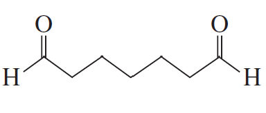 Structural representation of a compound involved in intramolecular aldol condensation, showing hydroxyl and carbonyl groups.