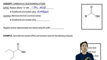 Carboxylic Acids Nomenclature