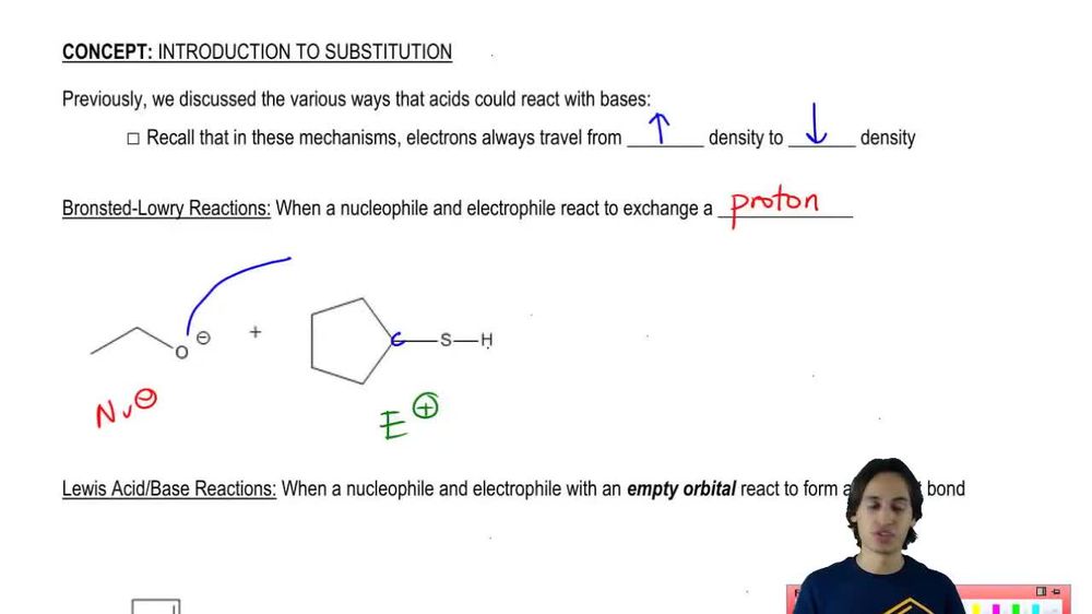 Nucleophiles and Electrophiles can react in Bronsted-Lowry Reactions.