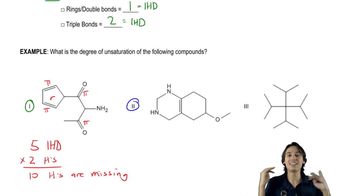 What is the IHD of the following molecule?