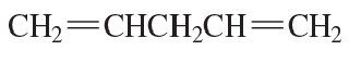 Chemical structure of a hydrocarbon with alternating double bonds, indicating potential resonance structures.