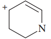 Chemical structure of a hexagonal ring with a nitrogen atom, illustrating hybridization and resonance concepts.