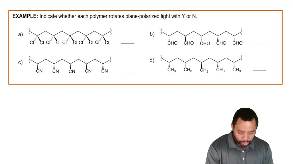 Polymer Stereochemistry Example 1