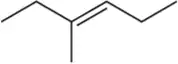 Structural representation of organic molecules illustrating cis and trans isomerism with IUPAC naming instructions.