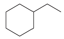 Chemical structure of a cyclohexane with a side chain, illustrating alkyl chloride formation from monochlorination.