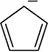 Chemical structure of a pentagonal ring with a negative charge, used for classifying molecular aromaticity.