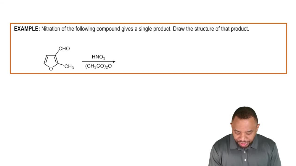 Directing Effects in Substituted Pyrroles, Furans, and Thiophenes Example 1