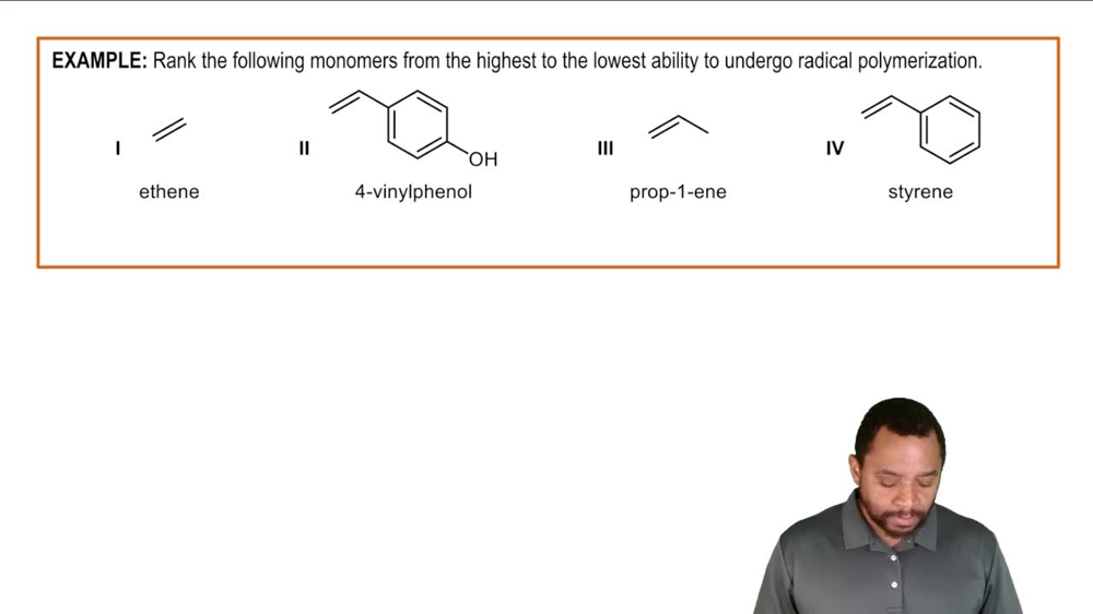 Radical Polymerization Example 1