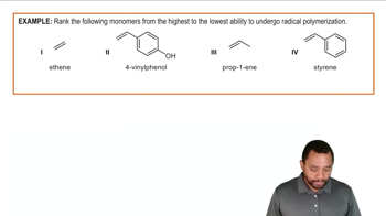 Radical Polymerization Example 1