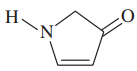 Chemical structure showing resonance forms with nitrogen and oxygen atoms, highlighting electron density distribution.